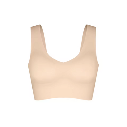 Seamless V-Neck Bra Tank – Built-In Support & Back Smoothing