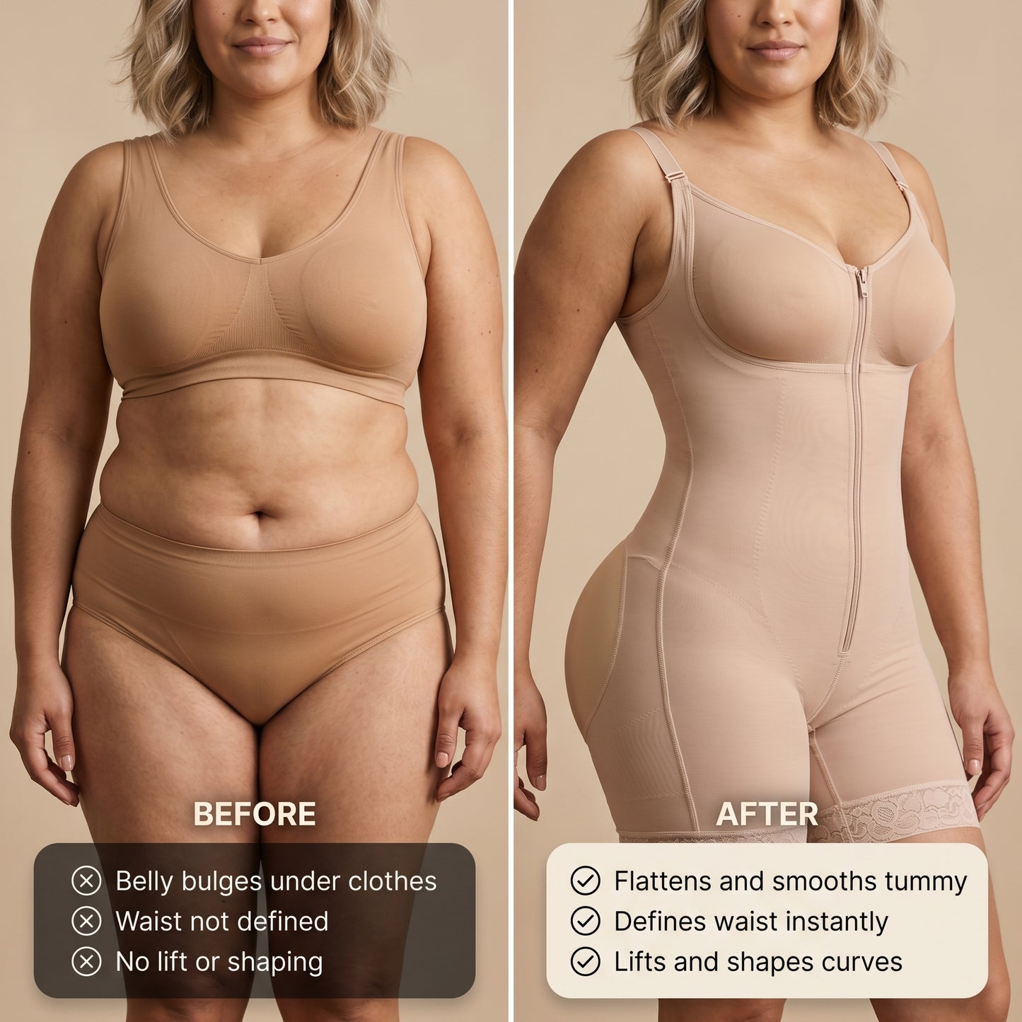 Tummy Control Butt Lifting Full Body Shapewear